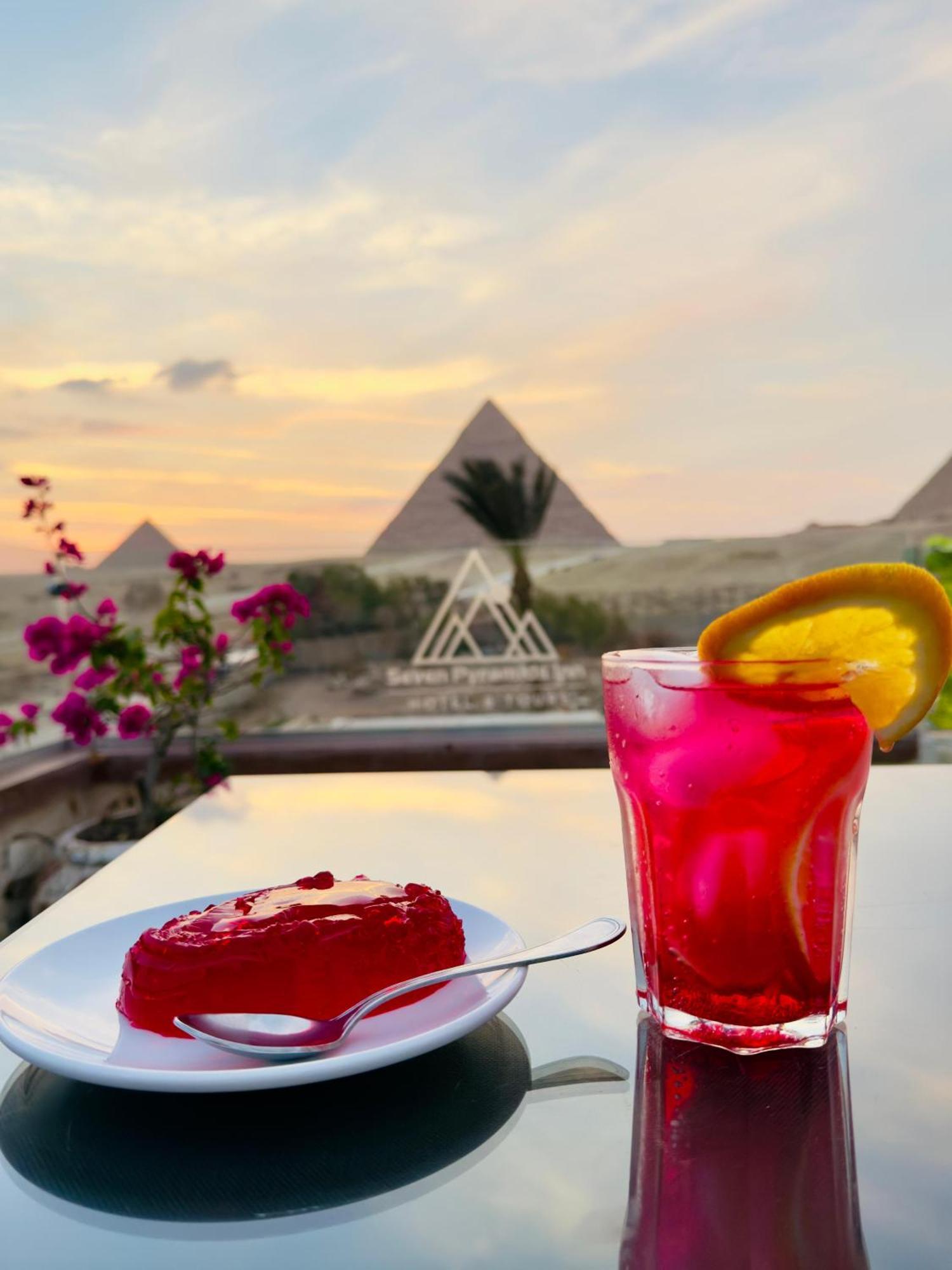 Seven Pyramids Panoramic View Inn Kafret el-Gabal Exterior foto